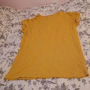 Mustard tshirt dress